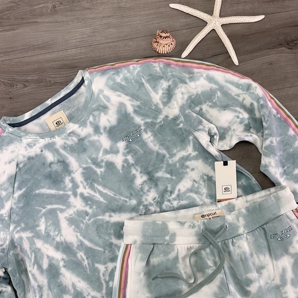 🔆RIP CURL🔆TWIN FIN CREW TWIN FIN TRACK PANT JOGGING SET - Picture 14 of 15